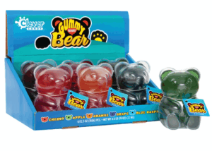 Clever Candy Giant Gummy Bear Assorted 12oz 6ct